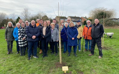 Memorial tree planting at melton country park