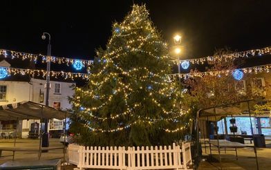 Christmas Tree in Melton Town Centre